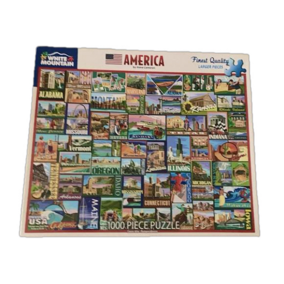 White Mountain Other - EUC ✨ White Mountain “America” 1000-piece puzzle 🧩